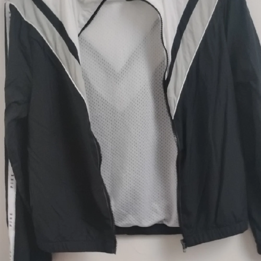 Victoria's Secret PINK Active Neutral Casual Full Zip Up Black & White Jacket - Picture 10 of 15